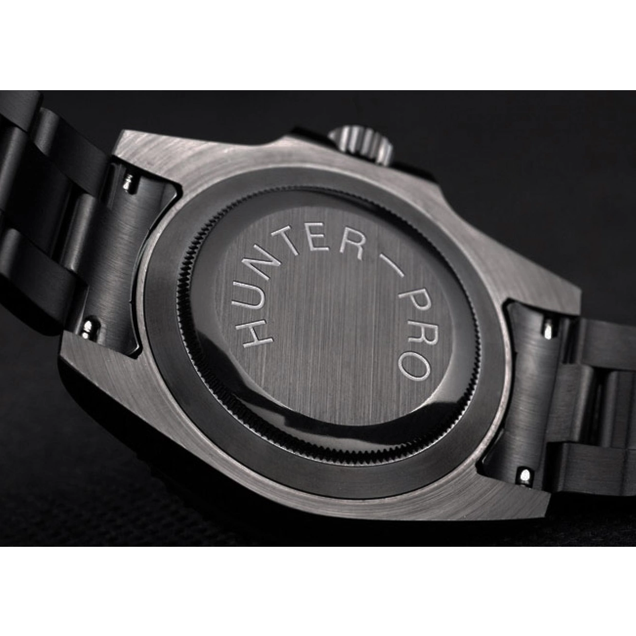 Aaa replica watch Pro-Hunter Steel Submariner Strap Rolex Swiss Dial Black Black 0524